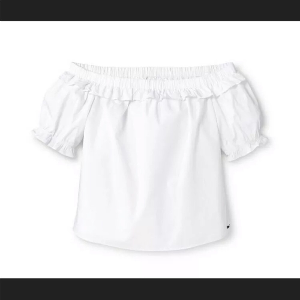 Vineyard Vines White Off the Shoulder Top - Picture 3 of 8